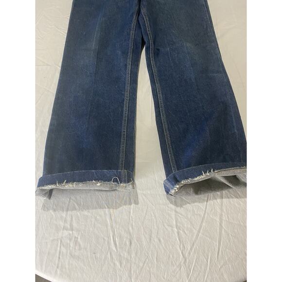 Vintage Levi’s 517 Orange Tab Boot Cut Denim Jeans USA Size 35/30 Hemmed - Picture 8 of 8